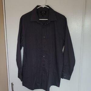 Apt. 9 Men's Black And White Stripe Dress Shirt 16.5 Gorgeous!